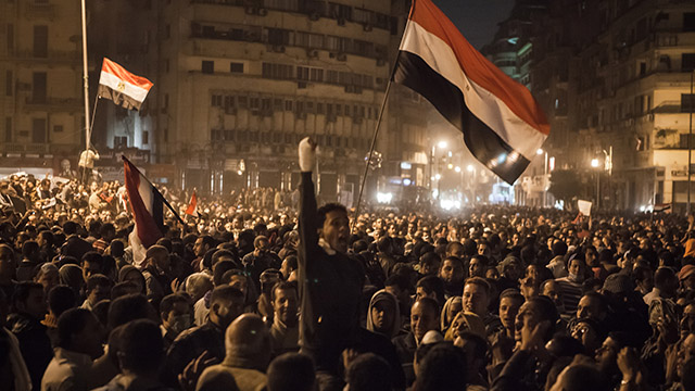 Demonstration in Tahrir Square, Cairo